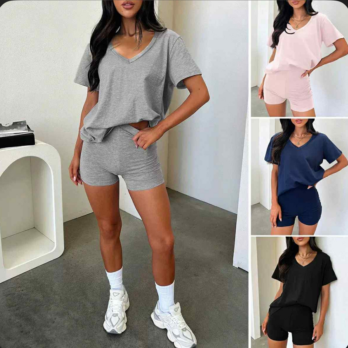 V-Neck Tee Set