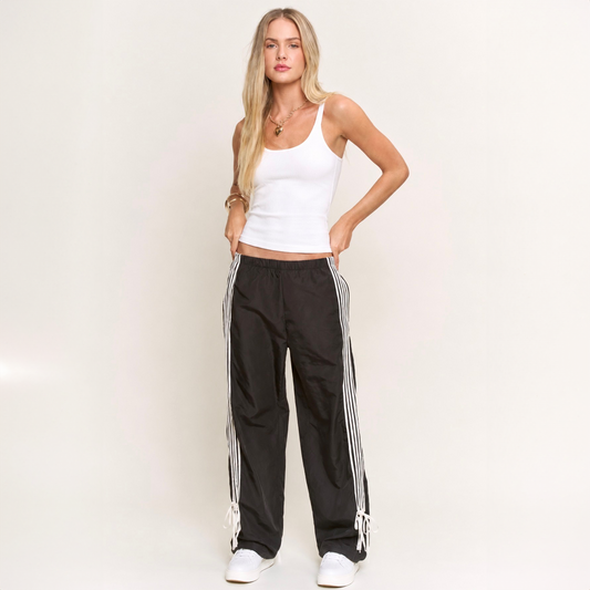 High Waist Pant Side Stripe