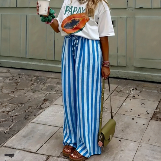 Striped Palazzo Pants