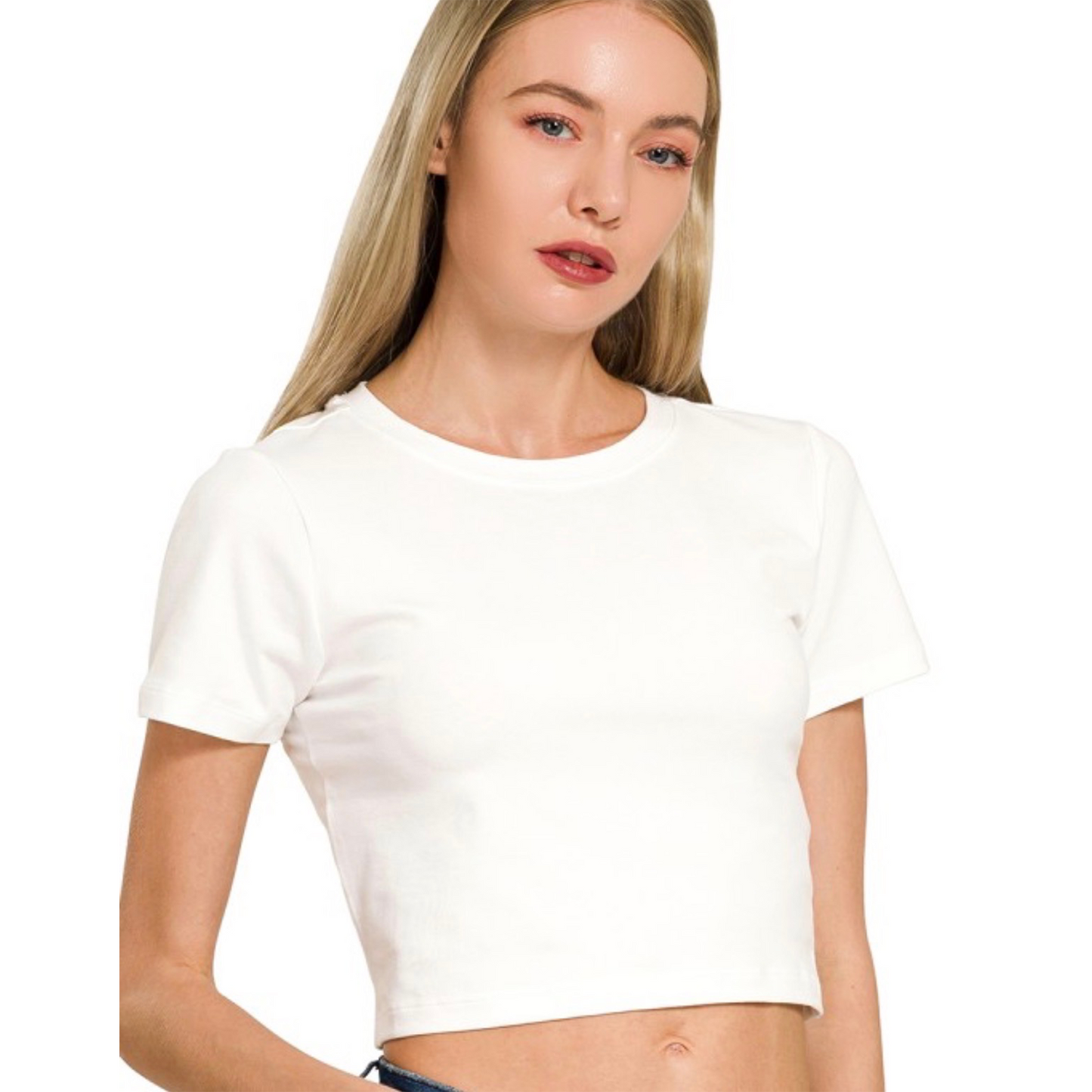 Cotton Cropped Tee