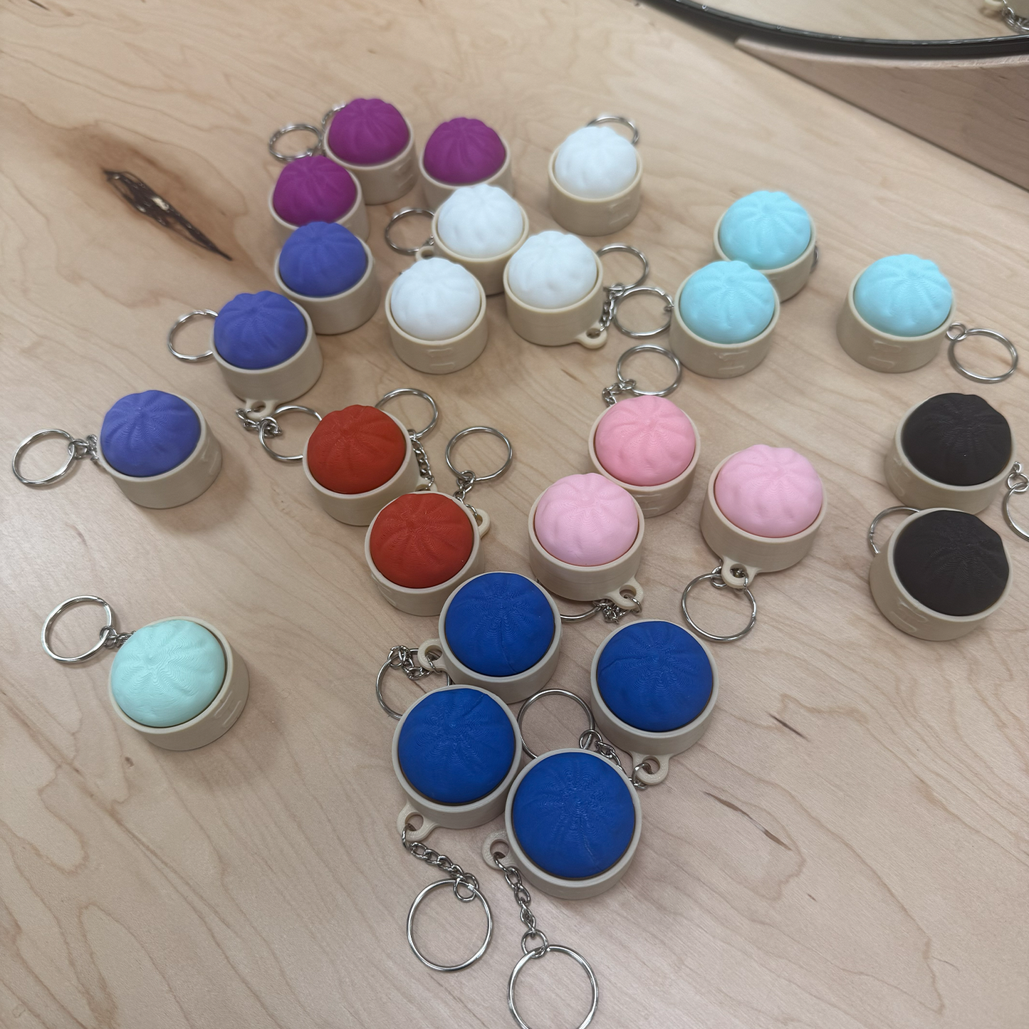 Dumpling Clicker Keychain