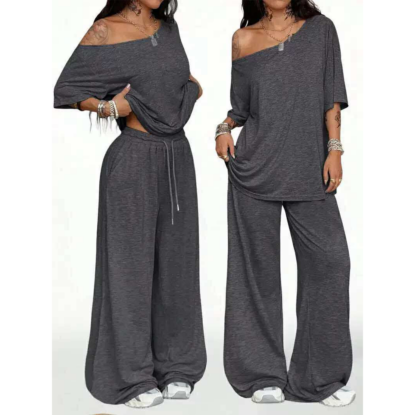 Oversized Off The Shoulder Set