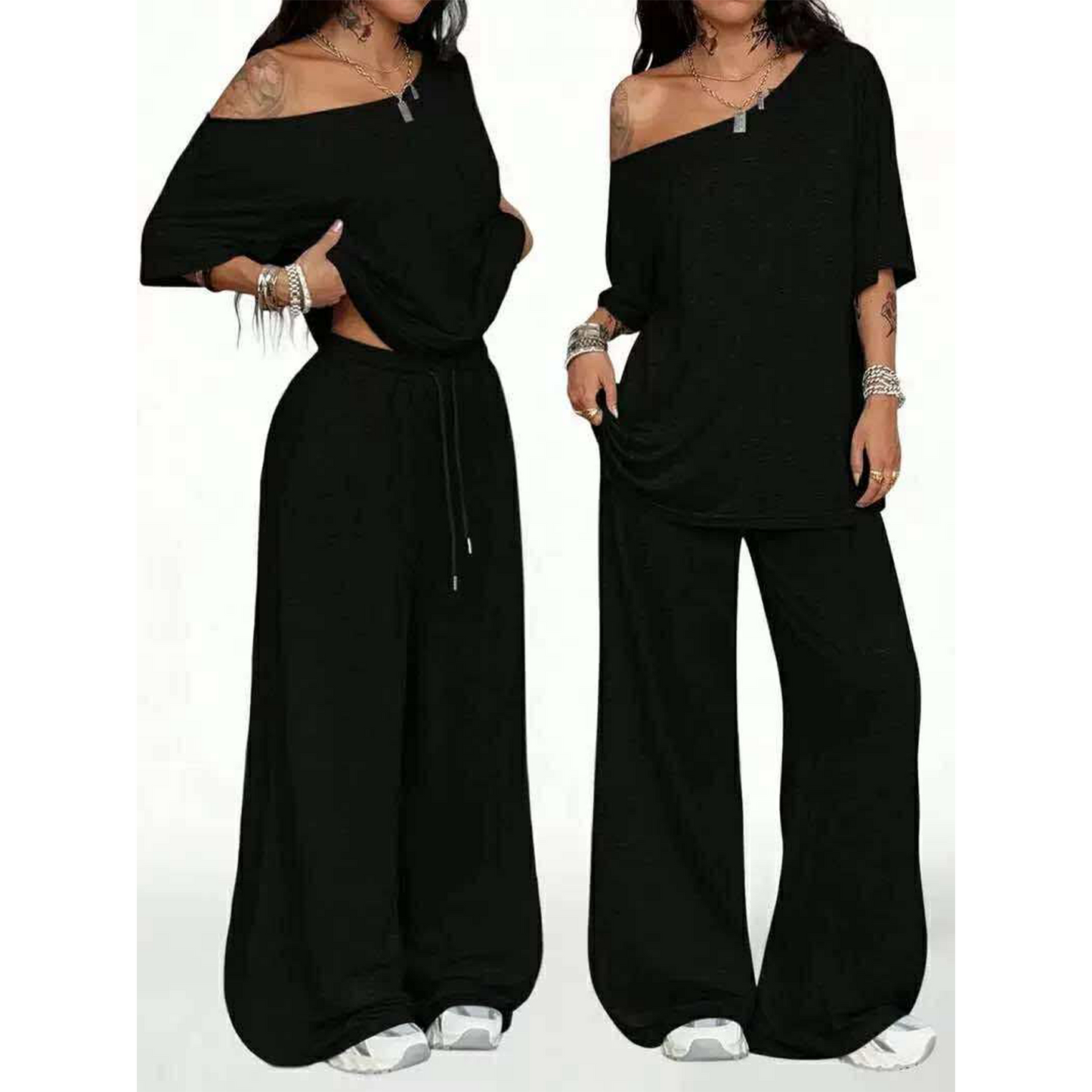 Oversized Off The Shoulder Set
