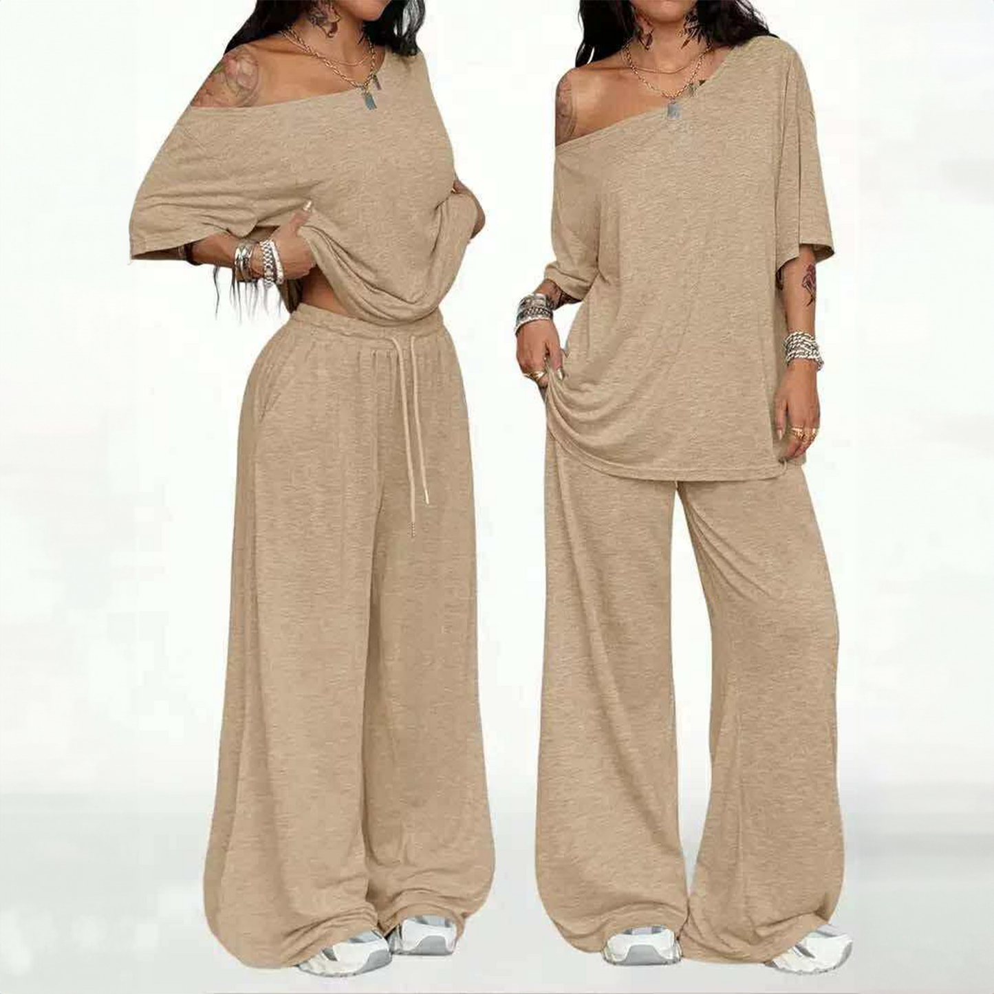 Oversized Off The Shoulder Set