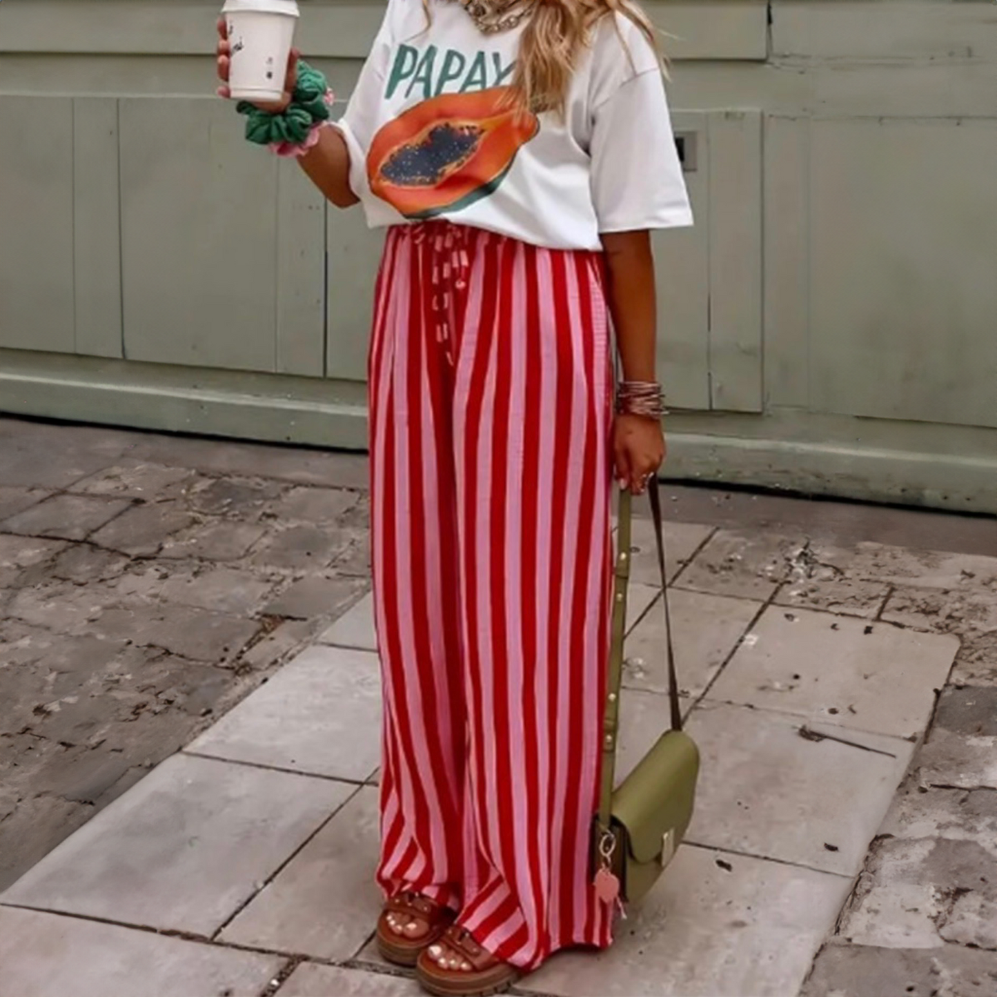 Striped Palazzo Pants