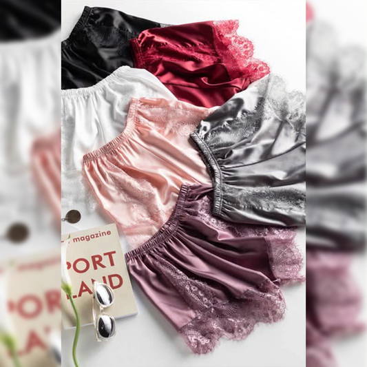 Satin Lace Shorts